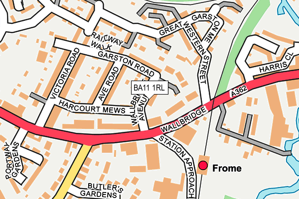 BA11 1RL map - OS OpenMap – Local (Ordnance Survey) BA11 1RL map - OS OpenMap – Local (Ordnance Survey)