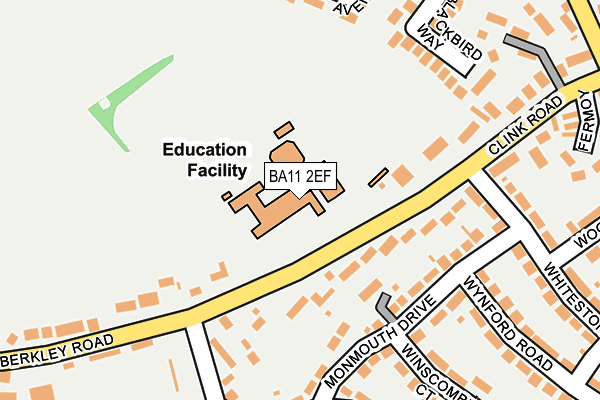 BA11 2EF map - OS OpenMap – Local (Ordnance Survey) BA11 2EF map - OS OpenMap – Local (Ordnance Survey)