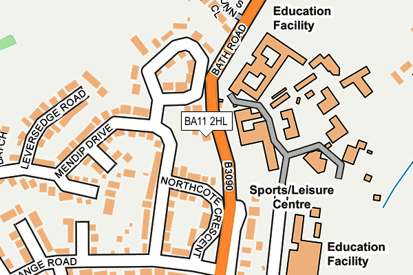 BA11 2HL map - OS OpenMap – Local (Ordnance Survey) BA11 2HL map - OS OpenMap – Local (Ordnance Survey)