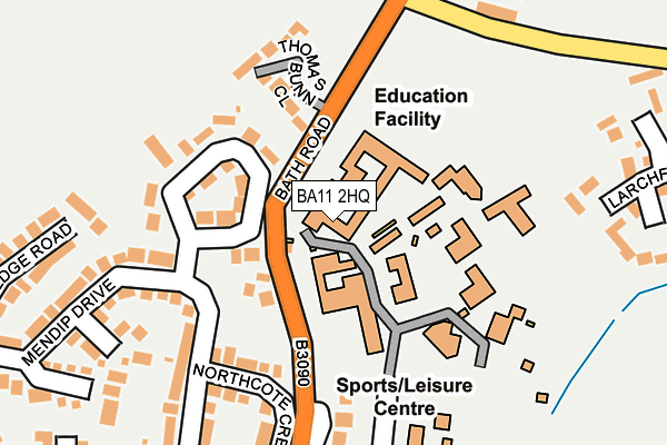 BA11 2HQ map - OS OpenMap – Local (Ordnance Survey) BA11 2HQ map - OS OpenMap – Local (Ordnance Survey)