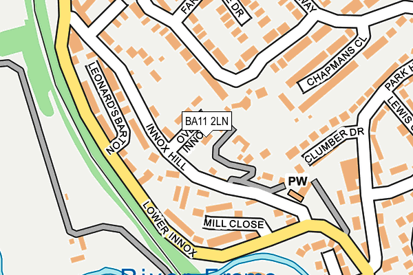 BA11 2LN map - OS OpenMap – Local (Ordnance Survey) BA11 2LN map - OS OpenMap – Local (Ordnance Survey)