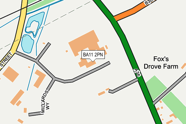 BA11 2PN map - OS OpenMap – Local (Ordnance Survey) BA11 2PN map - OS OpenMap – Local (Ordnance Survey)