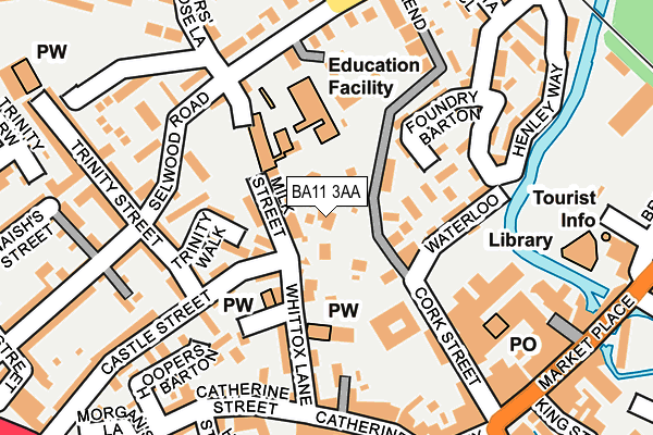 BA11 3AA map - OS OpenMap – Local (Ordnance Survey) BA11 3AA map - OS OpenMap – Local (Ordnance Survey)