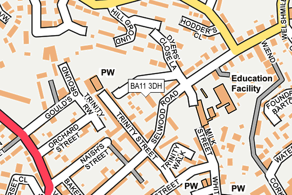 BA11 3DH map - OS OpenMap – Local (Ordnance Survey) BA11 3DH map - OS OpenMap – Local (Ordnance Survey)