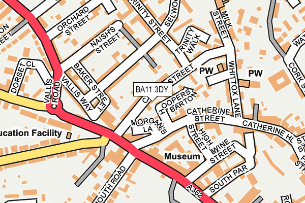 BA11 3DY map - OS OpenMap – Local (Ordnance Survey) BA11 3DY map - OS OpenMap – Local (Ordnance Survey)