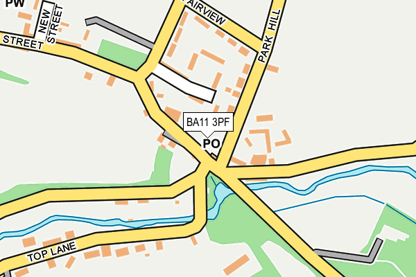 BA11 3PF map - OS OpenMap – Local (Ordnance Survey) BA11 3PF map - OS OpenMap – Local (Ordnance Survey)