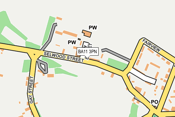 BA11 3PN map - OS OpenMap – Local (Ordnance Survey) BA11 3PN map - OS OpenMap – Local (Ordnance Survey)