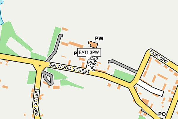 BA11 3PW map - OS OpenMap – Local (Ordnance Survey) BA11 3PW map - OS OpenMap – Local (Ordnance Survey)