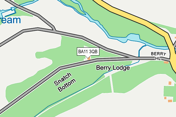 BA11 3QB map - OS OpenMap – Local (Ordnance Survey)