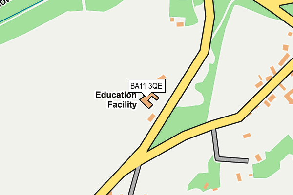 BA11 3QE map - OS OpenMap – Local (Ordnance Survey) BA11 3QE map - OS OpenMap – Local (Ordnance Survey)