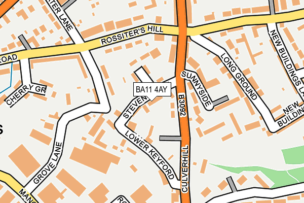 BA11 4AY map - OS OpenMap – Local (Ordnance Survey) BA11 4AY map - OS OpenMap – Local (Ordnance Survey)