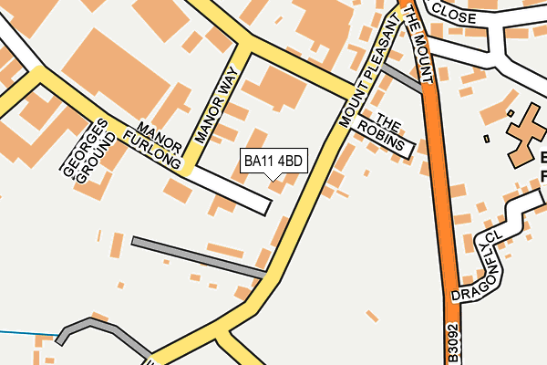 BA11 4BD map - OS OpenMap – Local (Ordnance Survey) BA11 4BD map - OS OpenMap – Local (Ordnance Survey)
