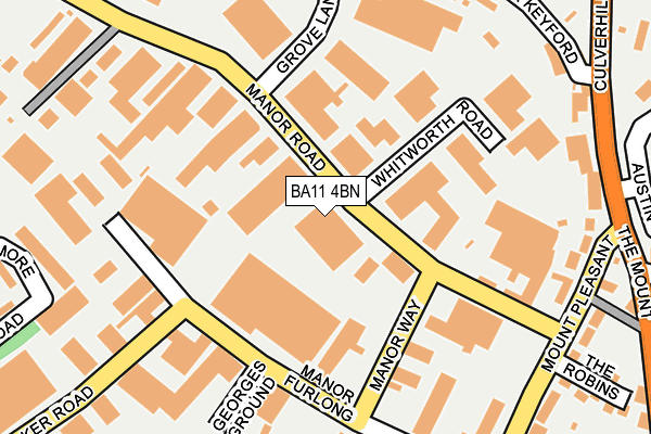 BA11 4BN map - OS OpenMap – Local (Ordnance Survey) BA11 4BN map - OS OpenMap – Local (Ordnance Survey)