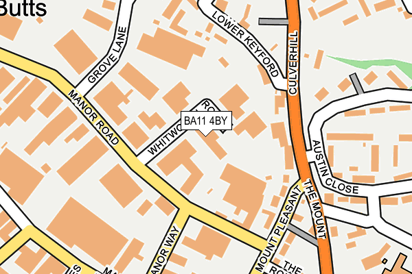 BA11 4BY map - OS OpenMap – Local (Ordnance Survey) BA11 4BY map - OS OpenMap – Local (Ordnance Survey)