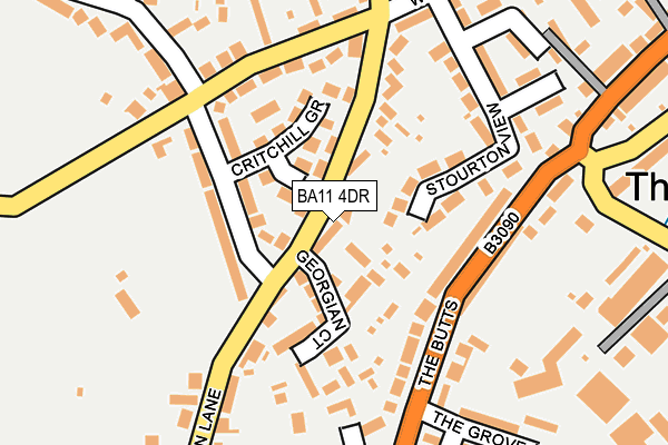 BA11 4DR map - OS OpenMap – Local (Ordnance Survey) BA11 4DR map - OS OpenMap – Local (Ordnance Survey)