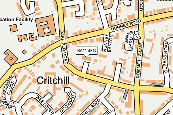 BA11 4FG map - OS OpenMap – Local (Ordnance Survey) BA11 4FG map - OS OpenMap – Local (Ordnance Survey)