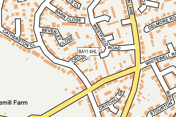 BA11 4HL map - OS OpenMap – Local (Ordnance Survey) BA11 4HL map - OS OpenMap – Local (Ordnance Survey)