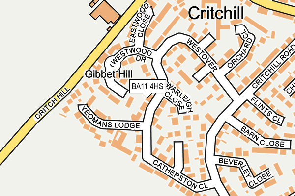 BA11 4HS map - OS OpenMap – Local (Ordnance Survey) BA11 4HS map - OS OpenMap – Local (Ordnance Survey)