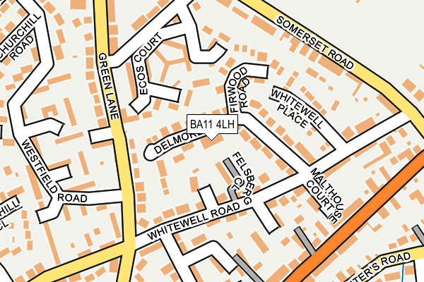 BA11 4LH map - OS OpenMap – Local (Ordnance Survey) BA11 4LH map - OS OpenMap – Local (Ordnance Survey)