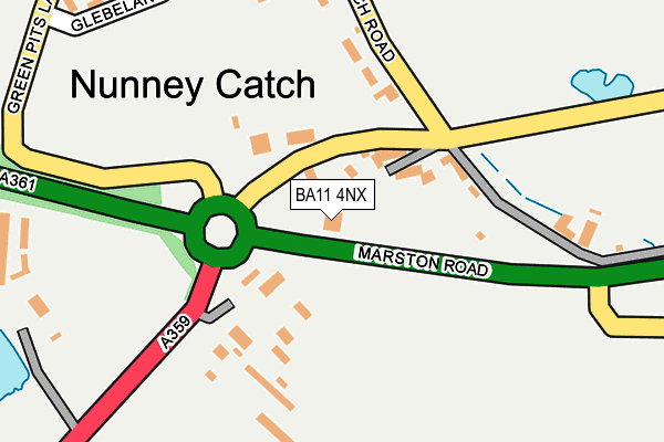 BA11 4NX map - OS OpenMap – Local (Ordnance Survey) BA11 4NX map - OS OpenMap – Local (Ordnance Survey)