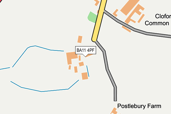BA11 4PF map - OS OpenMap – Local (Ordnance Survey) BA11 4PF map - OS OpenMap – Local (Ordnance Survey)