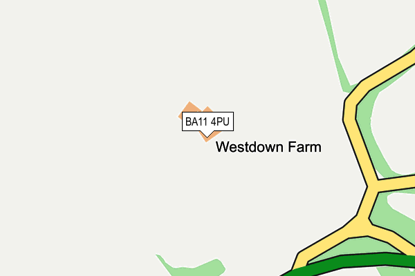 BA11 4PU map - OS OpenMap – Local (Ordnance Survey) BA11 4PU map - OS OpenMap – Local (Ordnance Survey)