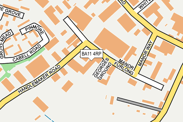 BA11 4RP map - OS OpenMap – Local (Ordnance Survey)