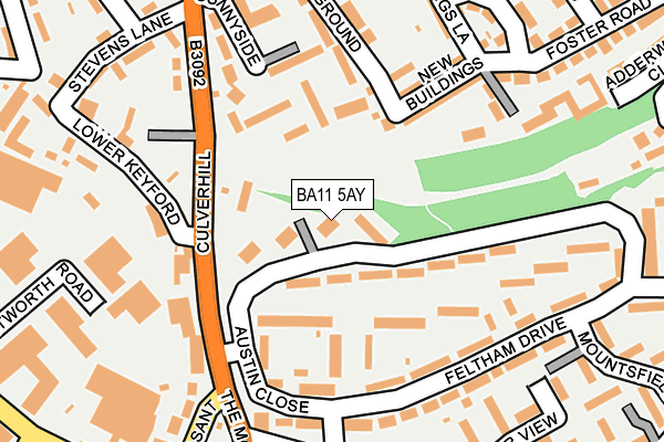 BA11 5AY map - OS OpenMap – Local (Ordnance Survey) BA11 5AY map - OS OpenMap – Local (Ordnance Survey)