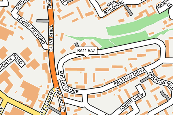 BA11 5AZ map - OS OpenMap – Local (Ordnance Survey) BA11 5AZ map - OS OpenMap – Local (Ordnance Survey)
