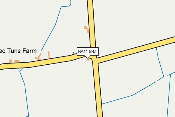 BA11 5BZ map - OS OpenMap – Local (Ordnance Survey) BA11 5BZ map - OS OpenMap – Local (Ordnance Survey)