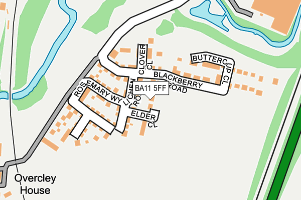 BA11 5FF map - OS OpenMap – Local (Ordnance Survey) BA11 5FF map - OS OpenMap – Local (Ordnance Survey)