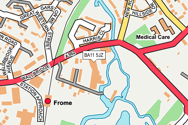 BA11 5JZ map - OS OpenMap – Local (Ordnance Survey) BA11 5JZ map - OS OpenMap – Local (Ordnance Survey)
