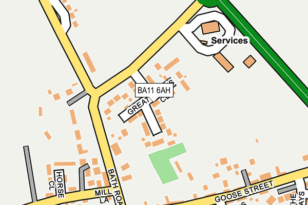 BA11 6AH map - OS OpenMap – Local (Ordnance Survey) BA11 6AH map - OS OpenMap – Local (Ordnance Survey)