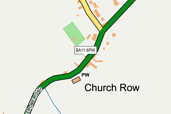 BA11 6PW map - OS OpenMap – Local (Ordnance Survey) BA11 6PW map - OS OpenMap – Local (Ordnance Survey)