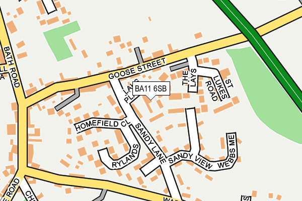 BA11 6SB map - OS OpenMap – Local (Ordnance Survey) BA11 6SB map - OS OpenMap – Local (Ordnance Survey)