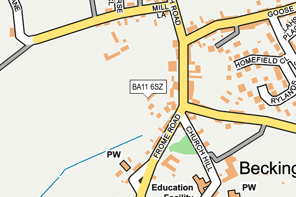 BA11 6SZ map - OS OpenMap – Local (Ordnance Survey) BA11 6SZ map - OS OpenMap – Local (Ordnance Survey)
