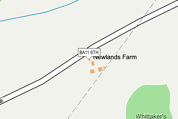BA11 6TH map - OS OpenMap – Local (Ordnance Survey)