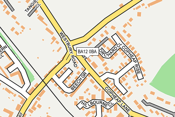 BA12 0BA map - OS OpenMap – Local (Ordnance Survey) BA12 0BA map - OS OpenMap – Local (Ordnance Survey)