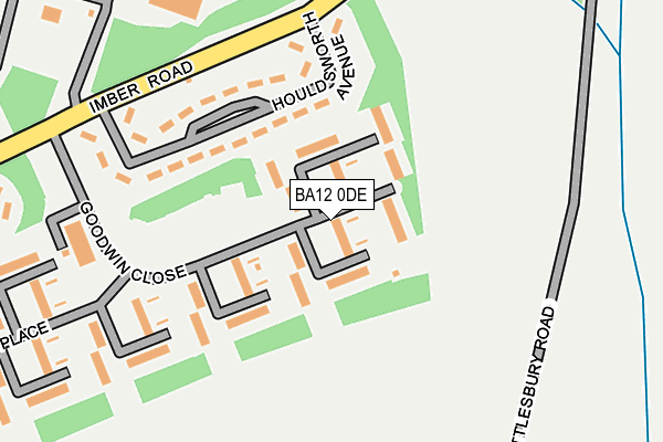 BA12 0DE map - OS OpenMap – Local (Ordnance Survey) BA12 0DE map - OS OpenMap – Local (Ordnance Survey)