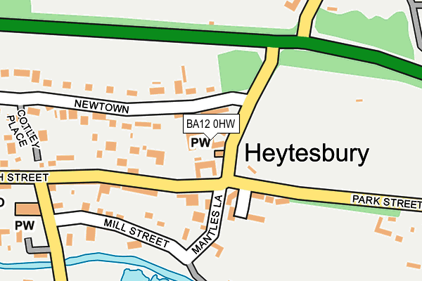 BA12 0HW map - OS OpenMap – Local (Ordnance Survey) BA12 0HW map - OS OpenMap – Local (Ordnance Survey)