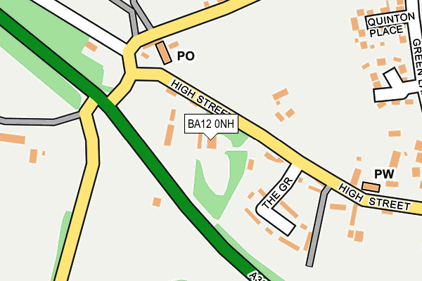 BA12 0NH map - OS OpenMap – Local (Ordnance Survey) BA12 0NH map - OS OpenMap – Local (Ordnance Survey)