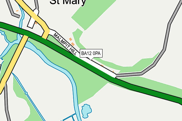 BA12 0PA map - OS OpenMap – Local (Ordnance Survey) BA12 0PA map - OS OpenMap – Local (Ordnance Survey)