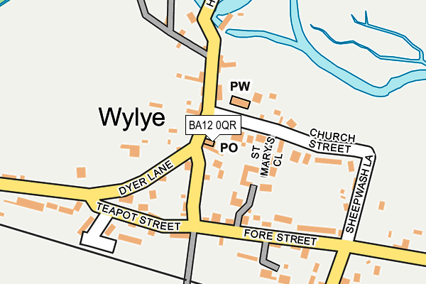 BA12 0QR map - OS OpenMap – Local (Ordnance Survey)