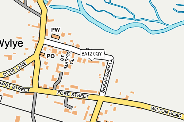 BA12 0QY map - OS OpenMap – Local (Ordnance Survey) BA12 0QY map - OS OpenMap – Local (Ordnance Survey)