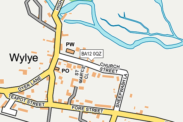 BA12 0QZ map - OS OpenMap – Local (Ordnance Survey) BA12 0QZ map - OS OpenMap – Local (Ordnance Survey)
