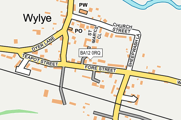 BA12 0RQ map - OS OpenMap – Local (Ordnance Survey) BA12 0RQ map - OS OpenMap – Local (Ordnance Survey)