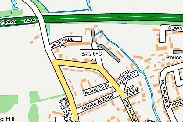 BA12 6HG map - OS OpenMap – Local (Ordnance Survey) BA12 6HG map - OS OpenMap – Local (Ordnance Survey)