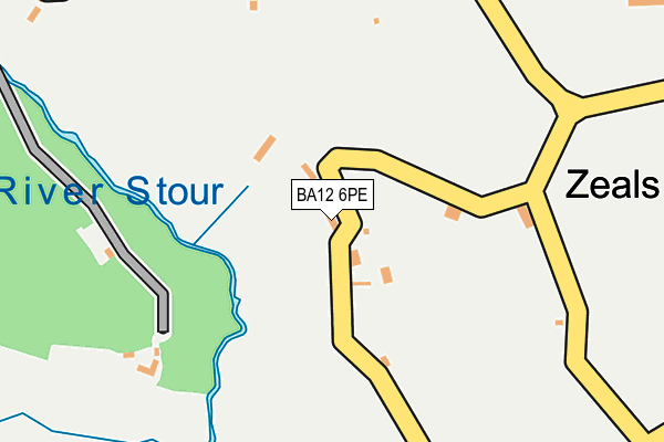 BA12 6PE map - OS OpenMap – Local (Ordnance Survey) BA12 6PE map - OS OpenMap – Local (Ordnance Survey)