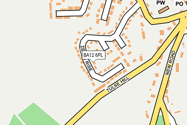 BA12 6PL map - OS OpenMap – Local (Ordnance Survey) BA12 6PL map - OS OpenMap – Local (Ordnance Survey)