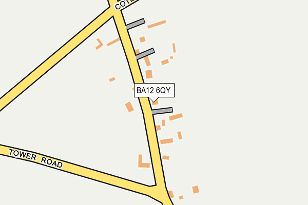 BA12 6QY map - OS OpenMap – Local (Ordnance Survey) BA12 6QY map - OS OpenMap – Local (Ordnance Survey)